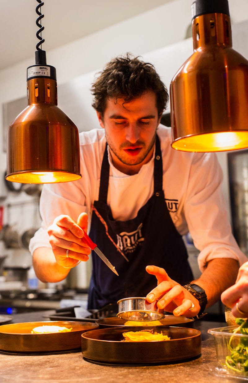 Executive Chef Amélie Rousseau in the kitchen