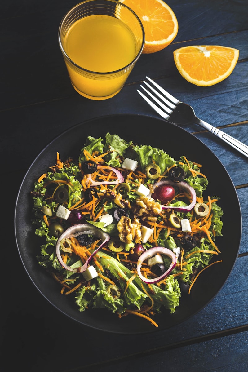 Heirloom tomato salad with basil oil