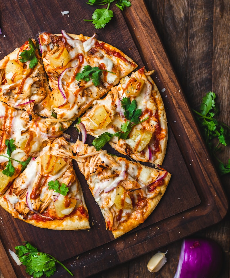 Wood-fired pizza with fresh toppings