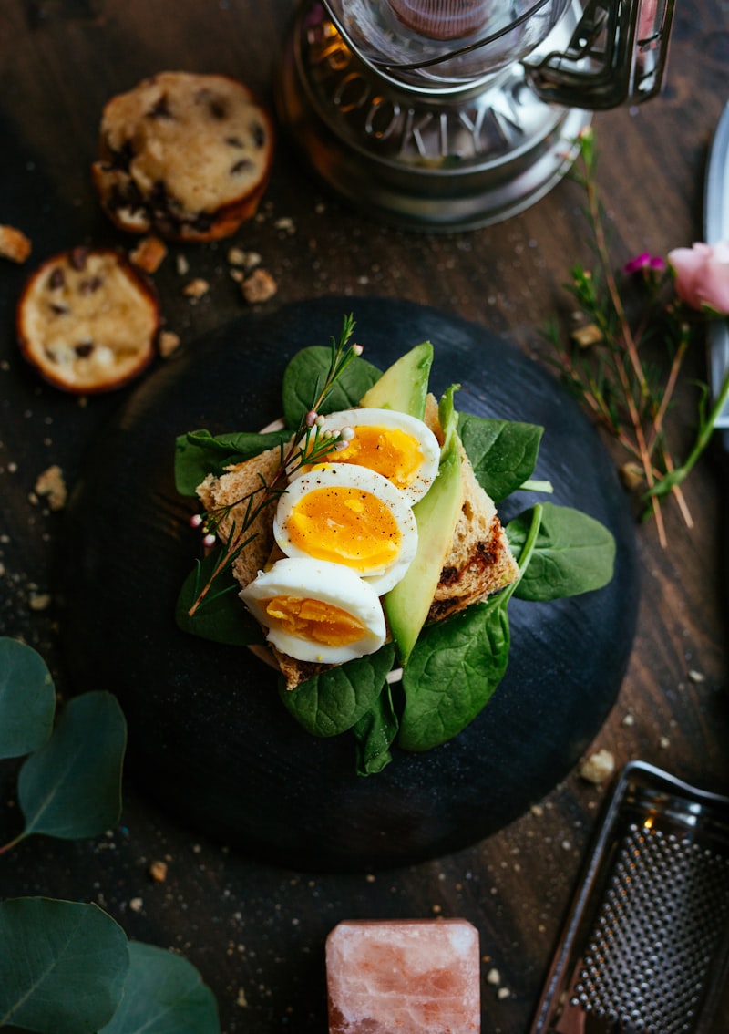Avocado toast with poached egg